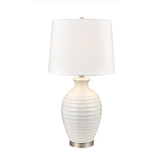 High 1-Light Table Lamp - White