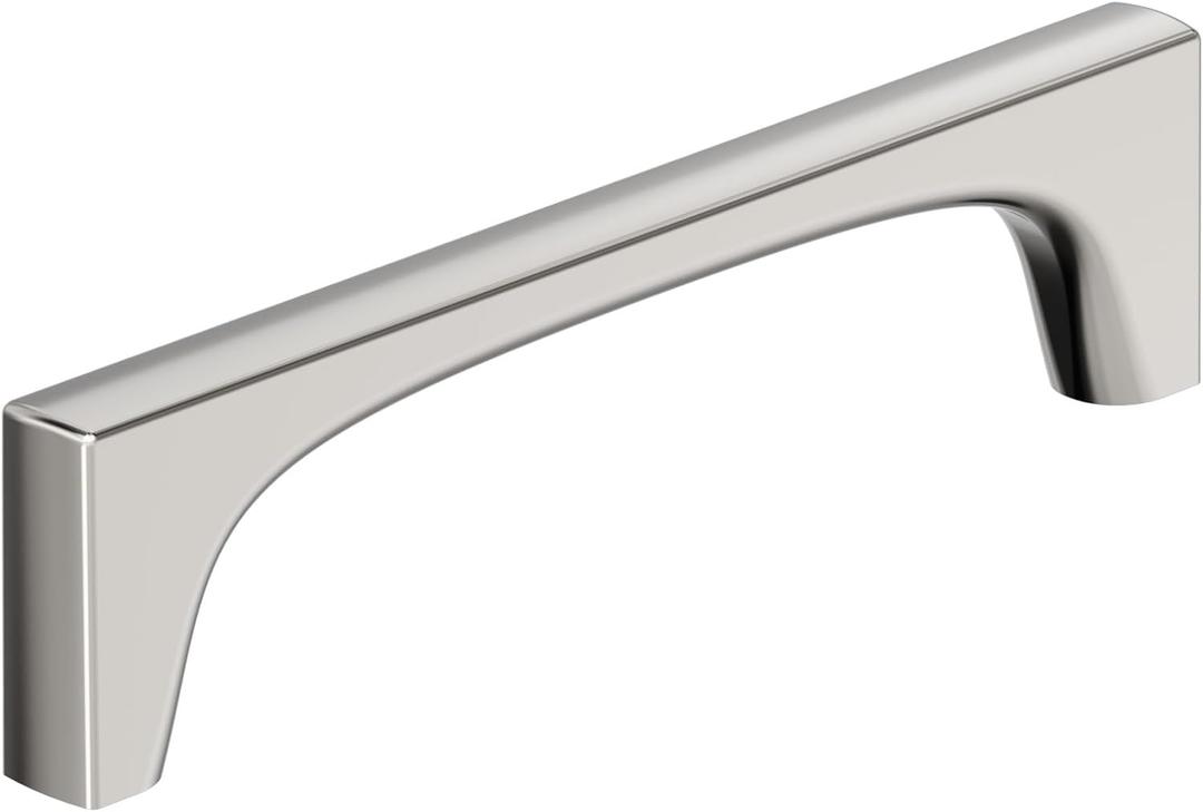 Amerock Merced 5-1/16 inch (128 mm) Center-to-Center Polished Nickel Cabinet Pull, BP37424PN
