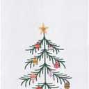 C&F Home Vintage Christmas Tree 100% Cotton Flour Sack Dishtowel Xmas Festive Winter Holidays Home Kitchen Drying Dish Hand Towel Machine Wash Decor Decoration Green