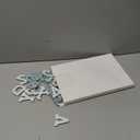 ASTARON 26 Pcs Self Adhesive Letter Patches Pearl Rhinestone Letter Stickers, Glitter Rhinestone Letters A-Z Embroidered Applique Patches Alphabet Cloth Patch for Clothes, Bags, Hat, Phone Case, DIY (1.8 inches, Blue)