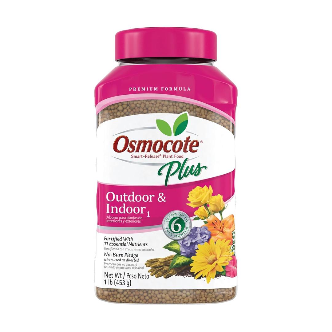 Osmocote Smart-Release Plant Food Plus Outdoor & Indoor1 - Granular, Continuous Release Plant Fertilizer with 11 Essential Nutrients, 1 lb.