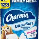 Charmin Ultra Soft Cushiony Touch Toilet Paper, 24 Family Mega Rolls = 123 Regular Rolls (288 sheet (Pack of 24))
