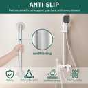 Safety Grab Bars for Bathtubs and Showers, Non Slip 304 Stainless Steel Bathroom Balance Bar, ADA Compliant Shower Handles for Elderly, Handicap, Senior & Children (Brushed Nickel, 18 Inches)