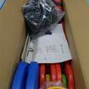 Giant 4 Row Game with Carrying Bag and Mesh Fabric .Giant 4-to-Score Game Set Suitable for Indoor and Outdoor Holiday Parties and Family Gatherings. Blue red
