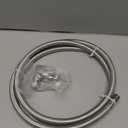Refrigerator Ice Maker Water Line Kit - Braided Stainless Steel Fridge Water Line with 1/4" Compression Fittings Pex Tubing Core and Water Splitter (6 Feet)