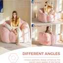 MAXYOYO Bean Bag Chair for Adults, Floral Shaped Bean Bag Sofa, Single