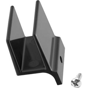 2 x M6209 Sliding Shower Door Bottom Track, 1/2-inch Channel, Suitable for 7/16-inch Thick Shower Glass Doors, (Black, 1 Pack)