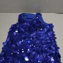 CharmWM Girls Sleeveless Tank Top Sequin Cami Camisole Sparkly Dance Vest Glitter, Size 150