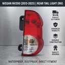 High Brightness NV200 Rear Tail Light Assembly, Right Side, Car Tail Rear Brake Stop Lamp Compatible with 2013 2014 2015 2016 2017 2018 2019 2020 2021 Nissan NV200 26550-3LM0A (Right)