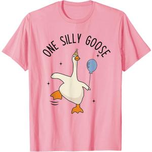 One Silly Goose Funny 1st First Birthday Boy 1 Year Old T-Shirt