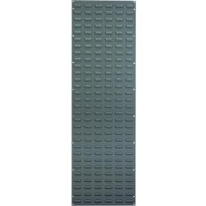 Akro-Mils 30118 Heavy Duty Wall Mount Garage Storage Steel Louvered Panel | Wall Storage Bin Hanging Organizer System for AkroBins, 18-Inch W x 61-Inch H, Grey, Single