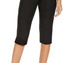 Ginasy Capri Pants for Women Casual Summer Dressy Pull On Stretch High Waisted Crop Work Leggings with Pockets, XL