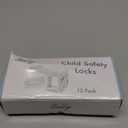 12 Pack Cabinet Locks Child Safety | Baby Safety Cabinet Locks NO Drilling 3M Adhesive Baby Proof Drawer Lock Child proofing cabinets latches for Kids Latch for Drawers & Door Child Safety Locks (White)