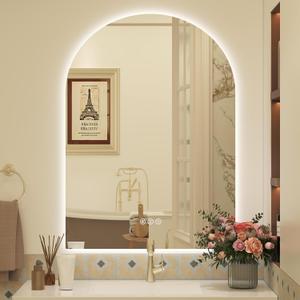 22x30 Arched Backlit LED Lighted Bathroom Mirror
