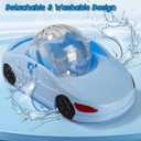 Hamster Exercise Ball Sports Car with Detachable Transparent Running Ball and Carriage, 2 Pcs - Quiet Exercise Toy Kit for Dwarf Hamsters, Mice and Gerbils - Easy to Assemble, No-Noise Night Running