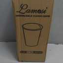 Lamosi 200 Pack 8 oz Kraft Paper Cups, Brown Disposable Paper Coffee Cups, Unbleached Paper Cups for Hot/Cold Beverage Party Home Office