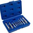 10Pcs Tap Extractor 3/4 Flute Broken Head Screw Remover Stripped Tap Extractor Set