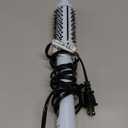 Farery Thermal Brush 5 Adjustable Temps, 1.5 Inch Hot Curling Brush for Big Bouncy Curls, Non-Blowing Heated Round Brush, Ceramic Curling Wand for Medium & Long Hair, Dual Voltage for Travel