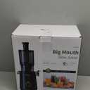 Cold Press Juicer, ECOSELF Juicer Machines with Large Feed Chute Fit Whole Fruits & Vegetables, Self Feeding for Juice Extractor Machine, Easy to Clean and Assemble, High Juice Yield