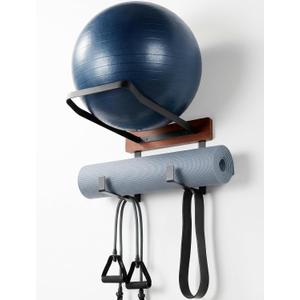 Yoga Ball Holder Wall Mount – Fits Trideer Pilates Exercise Balls, 44 x 23.3 cm