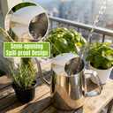 34oz/1000ml Watering Can Indoor Plants with Long Spout, Plant Watering Can for Ergonomic Handle, Rust-Resistant & Durable 304 Stainless Steel, Office & Home