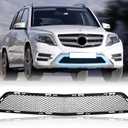 X204 Front Lower Center Bumper Grille Black Plastic Grill Compatible with Mercedes Benz GLK250 GLK350 2013 2014 2015 2048857823