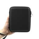 ADVcer 2DS Case, EVA Waterproof Hard Shield Protective Carrying Case with Hand Wrist Strap and Double Zipper Compatible with Nintendo 2DS (Black)