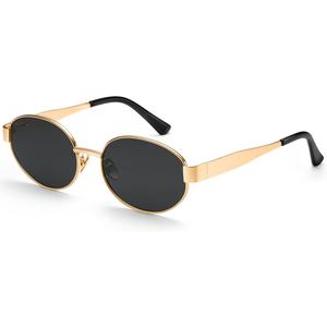 Dollger Retro Polarized Oval Sunglasses for Women Trendy Small Classic Designer Sunglasses Shades UV400 Protection