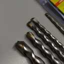 5PCS SDS Plus Rotary Hammer Drill Bit Set, Carbide Tipped for Stone, Brick, Marble, Concrete, Masonry Drill Bit with Storage Box(Size 3/16", 1/4", 5/16", 3/8", 1/2")