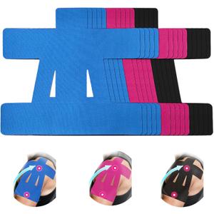 12 Count Kinesiology Tape for Shoulder,Shoulder Tape for Pain Relief,Pre-Cut for Easy use. Stretchy Cotton Material ensures Comfortable wear with Hypoallergenic Adhesive Lasting 4-7 Days