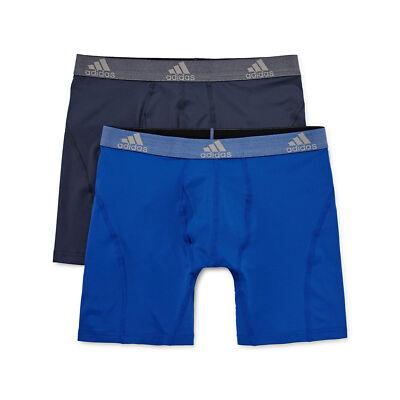 adidas Men's Microfiber Boxer Briefs Underwear  2 Pack  Athletic Stretch-Fit XXL