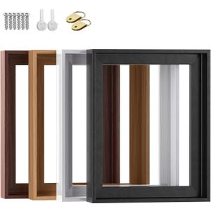 Floating Frame for Finished Canvas 1.25" Depth Custom Floater Frame Kit for Stretched Canvas Picture Oil Paintings Artwork Wall Art Decor,12"x16" (black)