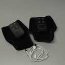 2PC Foot Triple Method Massager, Foot Massager Neuropathy Pain Relief for Feet, 3 in 1 Foot Massagers with 5 Speed & 5 Temperature for Ankle Relaxation for Home/Office/Travel, Black