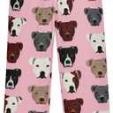 Pajama Pant Lounge Pajama Bottoms Elastic Waistband Sleepwear PJs Sleep Pants (Pink, XL)