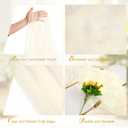 3 Pack Beige Soft Gauze Table Runner 10Ft Tulle Fabric Table Decor Romantic Long Sheer Table Runner for Wedding Holiday Birthday Anniversary Dinner Home Party, 60 x 120 inch/ 150 x 300 cm
