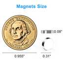 3D Print Magnets, Caturledas 400 Pack 8x2mm Small Round Magnetic Rare Earth Neodymium Magnet, Silver