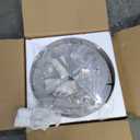 FRIXCHUR 19.7" Crystal Chandeliers Crystal Ceiling Light Fixtures Modern Flush Mount Light LED Chandelier Lamp for Living Room Bedroom Dining Room 6500K Cool White