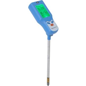 JTLB 6 in 1 Soil PH Tester, Light Temperature Humidity Fertility Meter with LCD Display for Garden, Farm