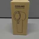 Rican Handheld Portable Hand Fan with Air Cooling Cooler High Speed Rechargeable Power Electric USB Personal Hand Held Turbo Small Mini Pocket for Outdoor Travel (Grey)