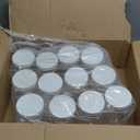 Gerrii 12 Pcs 37 oz Plastic Jars with Lids Plastic Storage Jars Clear Empty Wide Mouth Storage Containers for Crafts, Dry Food, Peanut Butter, Honey, Kitchen, Household Storage and Jam Storage