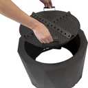 Blue Sky Outdoor Living Peak Smokeless Patio Fire Pit, Portable Fire Pit with Lift-Out Ash Catch, Black