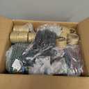 Minetom 2 Pack Super Jumbo Christmas String Lights or Pathway Marker Lights, Outdoor Xmas Decorations, 11Ft 5 LED Jumbo C9 Hanging Light Waterproof Lawn Dec for Holiday Home Tree Roof Yard, Multicolor