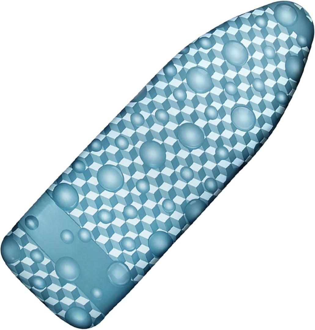 Ironing Board Cover and Pad, 18x49 Extra Wide Thick Iron Padding, Scorch & Stain Resistant Ironing Board Cover, Heavy Duty Iron Board Padded with Adjustable Fasteners Durable Elastic Edge, Berry Blue