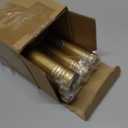 2 Pack Gold Curtain Rod, 1 Inch Adjustable Heavy Duty Curtain Rods for Windows 30 to 56 Inch, Decorative Modern Window Treatment Rods, Splicing Metal Drapery Pole, Easy Installation