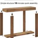 42.5" Solid Wood Console Table, Small Farmhouse Entryway Table