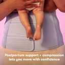 Frida Mom Belly Binder, Postpartum Essentials for Natural and C-Section Recovery, Adjustable Compression Wrap, After Birth Brace, Abdominal Band, 9" High