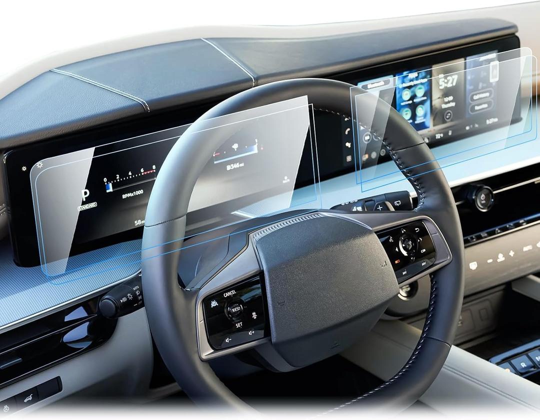 4PCS Car Screen Protector for 2025 Nissan Murano (SV, SL, Platinum) Accessories Navigation & Dashboard Nano Touchscreen Protector Film HD Clear Bubble Free 12.3''
