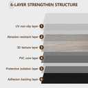 ACCOR HOME Peel and Stick Floor Tile, 10-Pack 12" x 12" Herringbone Wood Look Waterproof Self-Adhesive Vinyl Flooring, Easy DIY for Bedroom, Kitchen, Living Room, RV, Cover 10 Sq. Brown