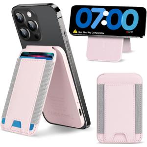 for Magsafe Wallet, 180 Adjustable Phone Grip & Card Holder, Strongest Magnetic Wallet for iPhone 17/16/15/14/13/12 Series, Holds 6+ Cards, Hidden Slot, RFID Blocking with Adjustable Stand