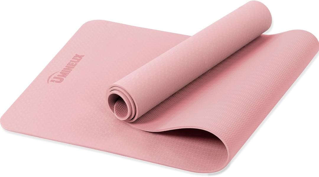 UMINEUX Yoga Mat Extra Thick 1/3'' Non Slip Yoga Mats for Women Eco Friendly TPE Fitness Exercise Mat with Carrying Sling & Storage Bag, 
Size: 72"x24"x1/3"
